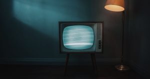 Analog TV in dark room